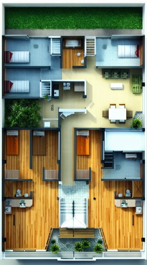 Plano de casa de 11x20