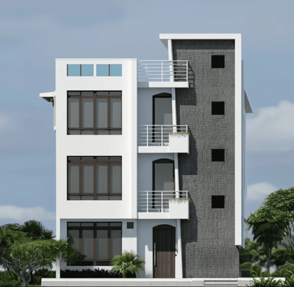 Majestuosa y Moderna Casa Dúplex en en Villa María | Santiago Casas RD, image size:990x966